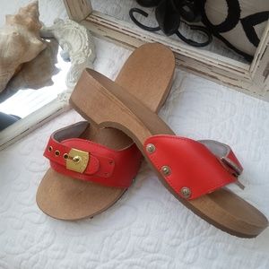 NEW! Dr SCHOLLS EXERCISE LEATHER  Sandal SZ 8